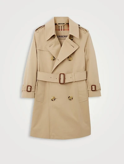 Cotton Gabardine Trench Coat