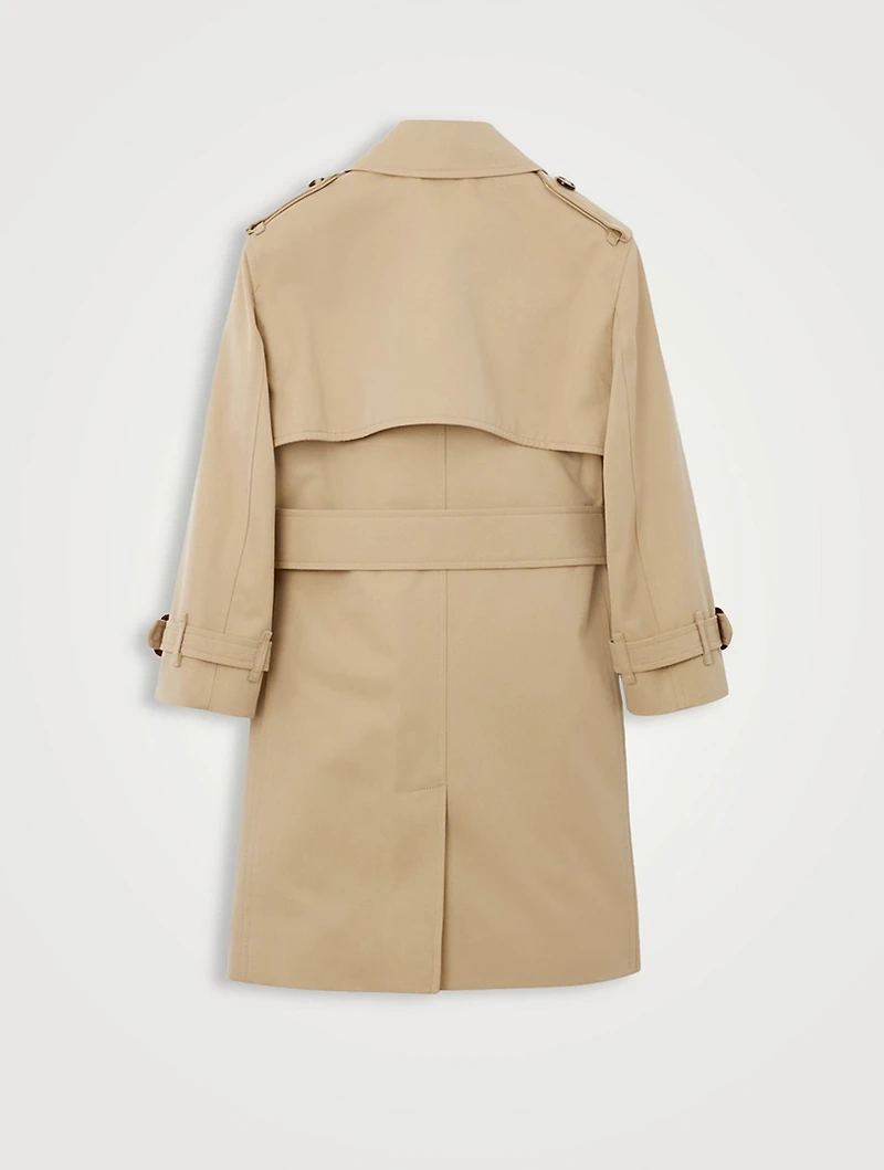 Cotton Gabardine Trench Coat