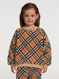 Check Fleece Sweater