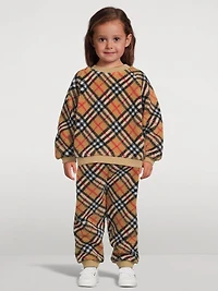 Check Fleece Sweater