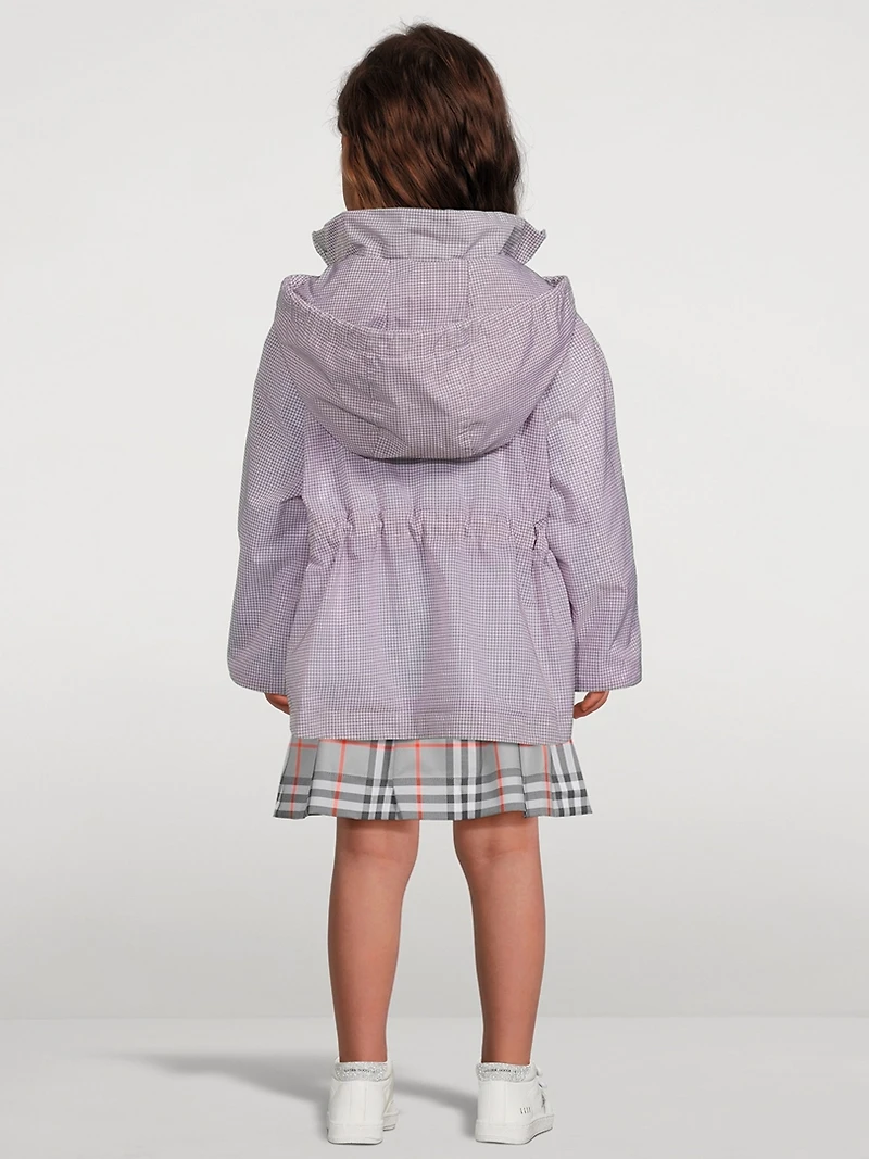 Nylon Hooded Zip Jacket
