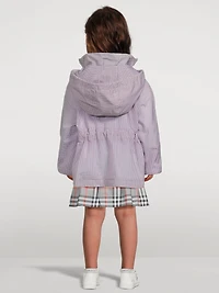 Nylon Hooded Zip Jacket