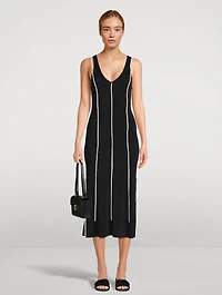 Side-Tie Midi Dress