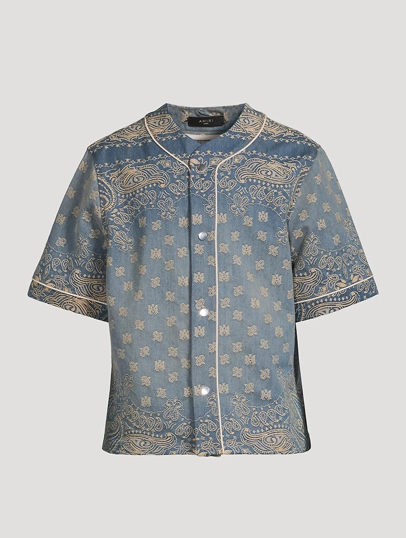 Bandana Jacquard Baseball Shirt