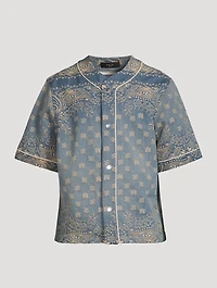 Bandana Jacquard Baseball Shirt