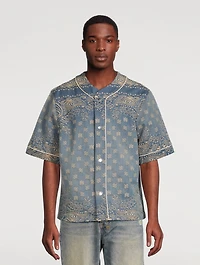 Bandana Jacquard Baseball Shirt