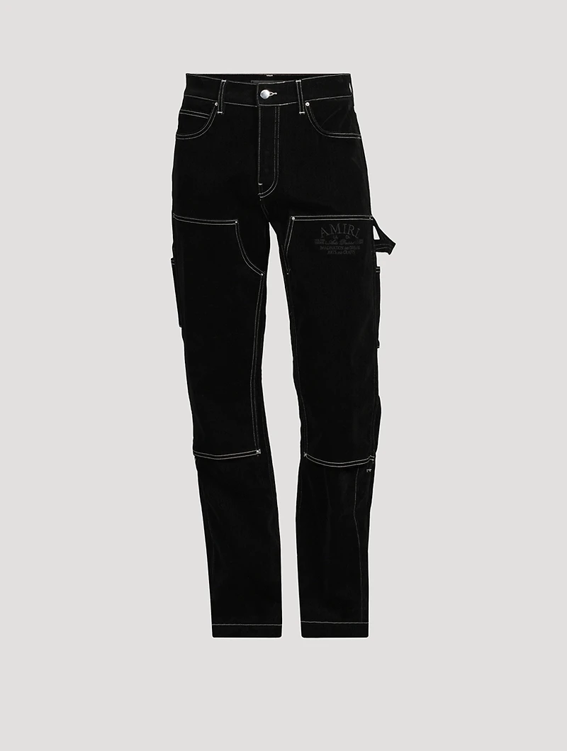 Flocked Carpenter Pants