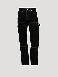 Flocked Carpenter Pants