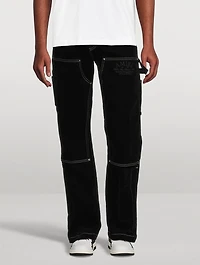 Flocked Carpenter Pants