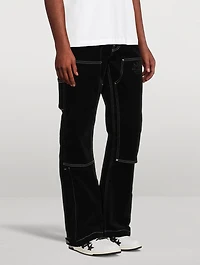Flocked Carpenter Pants