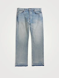 Release Hem Straight-Leg Jeans