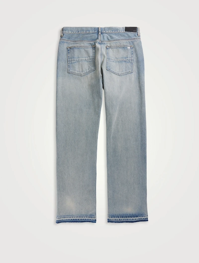 Release Hem Straight-Leg Jeans