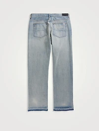 Release Hem Straight-Leg Jeans