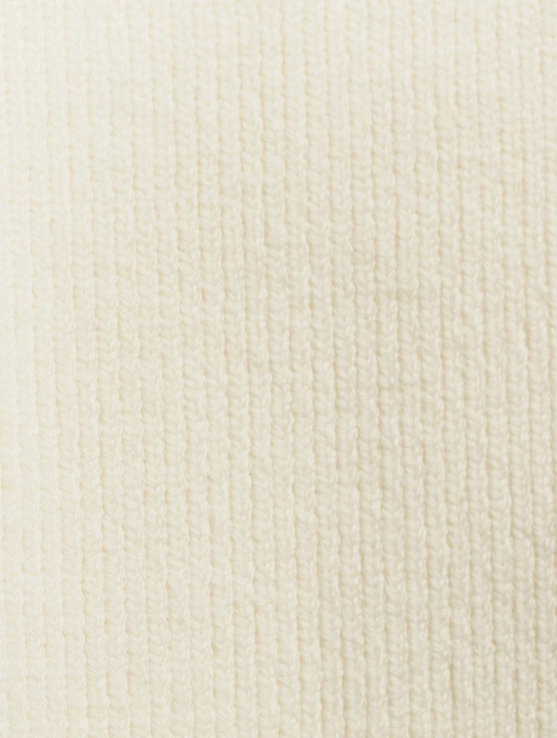 Wool-Blend Ribbed Pants
