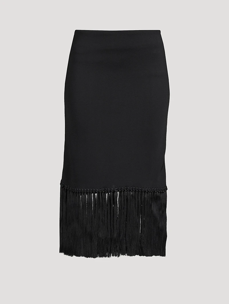 Fringe Midi Skirt