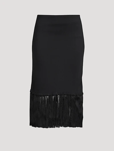Fringe Midi Skirt