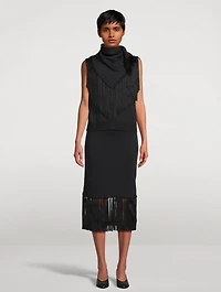 Fringe Midi Skirt