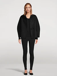 Wool Cocoon Short Coat