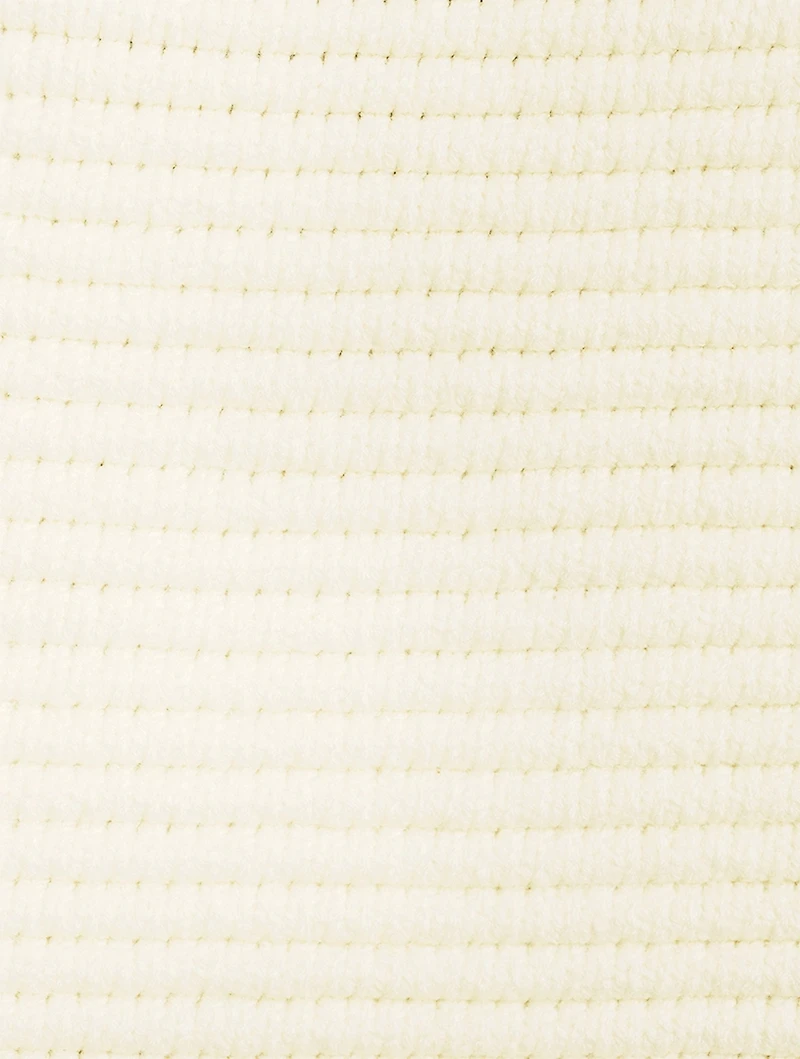 Wool-Blend Ottoman Reversible Sweater