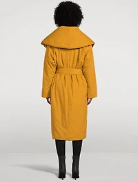 Cotton Wrap Puffer Coat