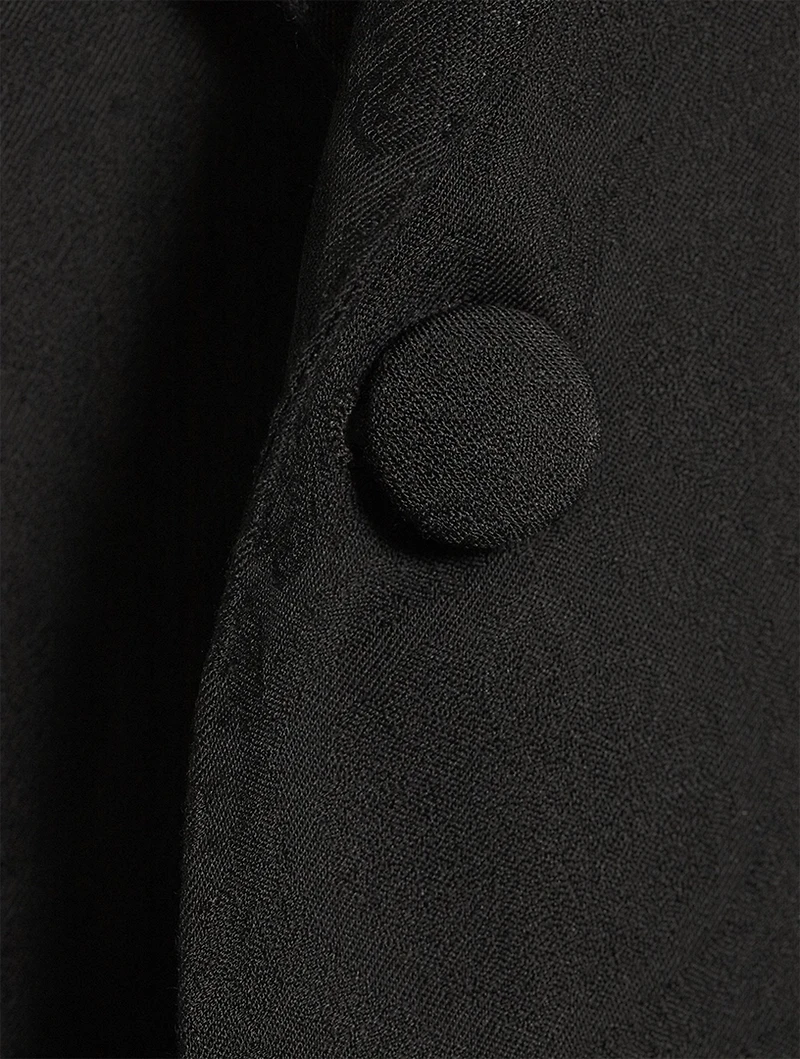 Wool And Cotton Jacquard Jacket