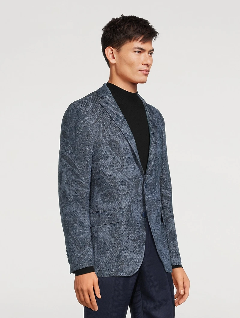 Cotton Jacket Paisley Print