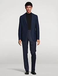 Wool Jacquard Pants