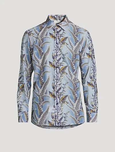 Cotton Dress Shirt Floral Print