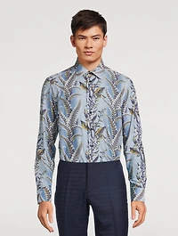 Cotton Dress Shirt Floral Print