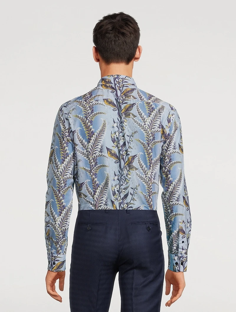 Cotton Dress Shirt Floral Print