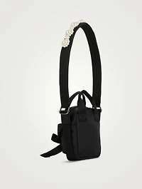 Embellished Nylon Crossbody Bag