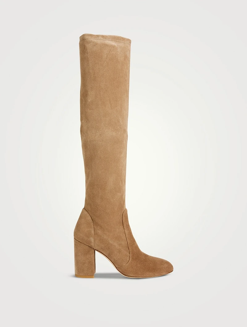 Yuliana Suede Knee-High Slouch Boots