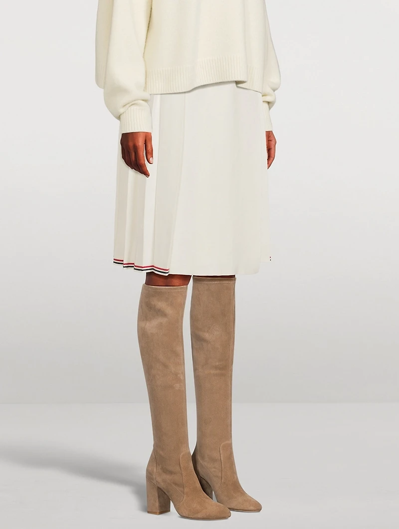 Yuliana Suede Knee-High Slouch Boots