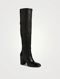 Yuliana Leather Knee-High Slouch Boots