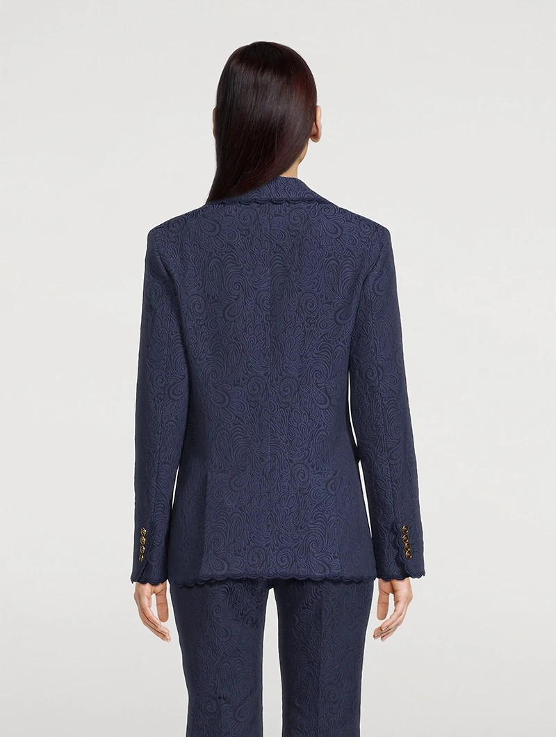 Cotton-Blend Blazer