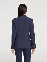Cotton-Blend Blazer