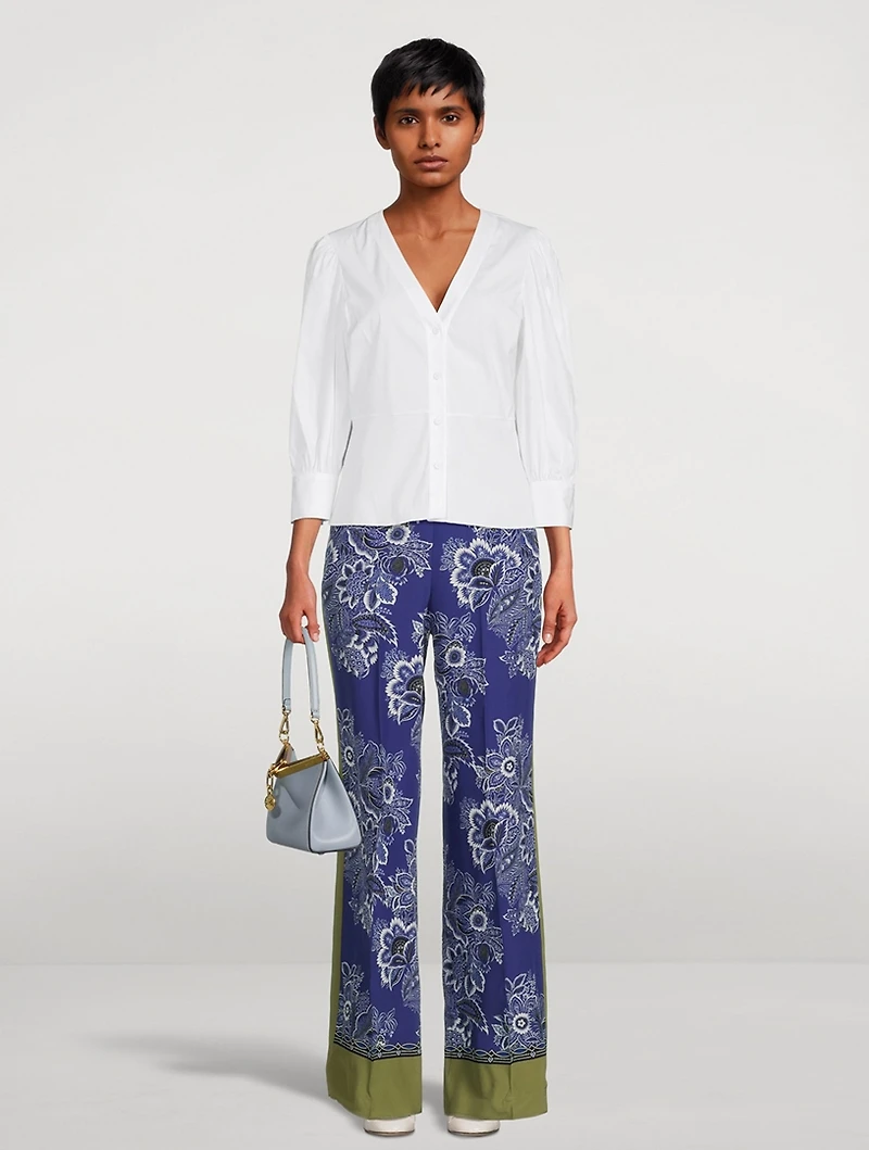 Silk Palazzo Pants
