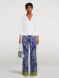 Silk Palazzo Pants