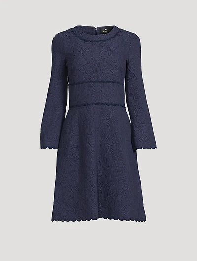 Cotton-Blend Mini Dress