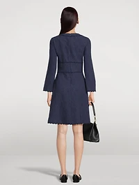 Cotton-Blend Mini Dress