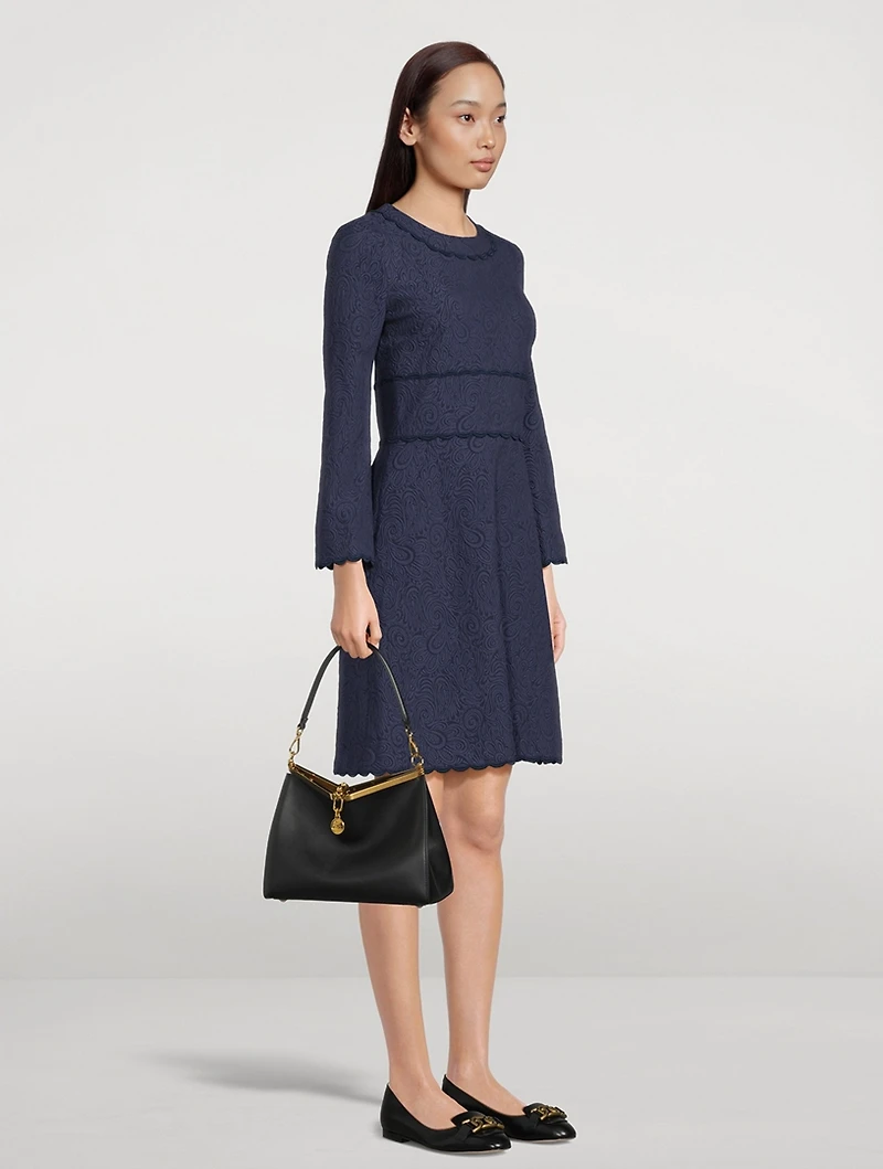 Cotton-Blend Mini Dress