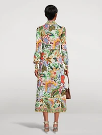Cotton Shirt Dress Floral Print