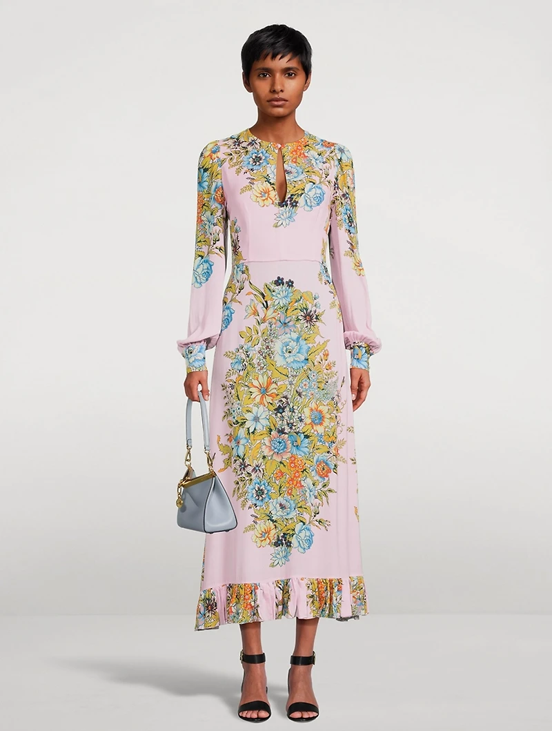 Midi Dress Floral Print