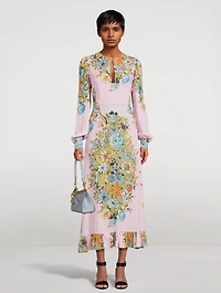 Midi Dress Floral Print