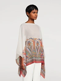 Silk Blouse In Paisley Print