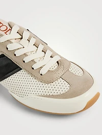 Perforated Leather Sneakers