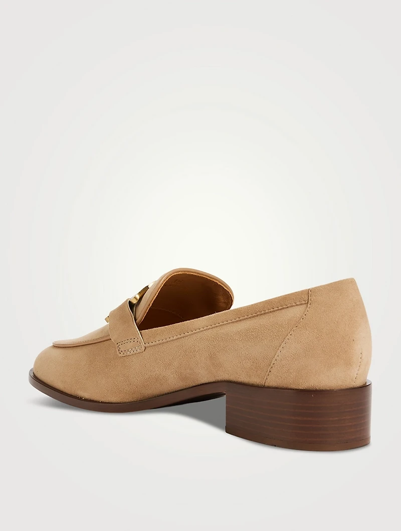 Kate Chain Suede Loafers