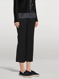 Suede Raffia Loafers