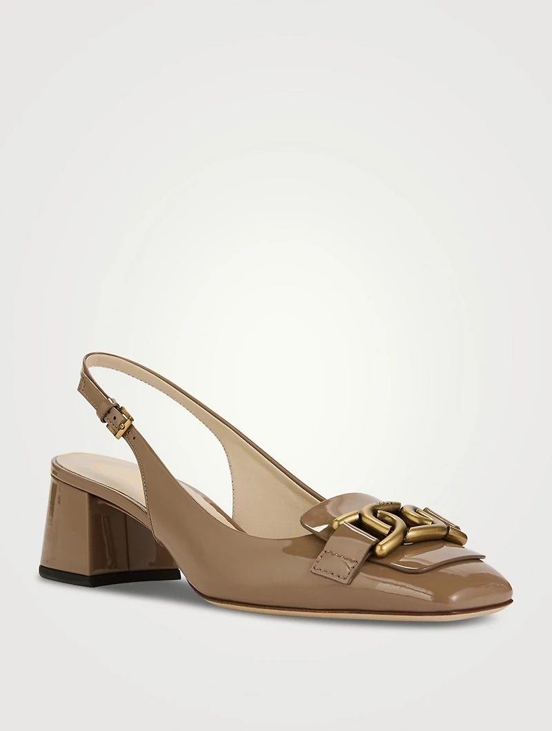 Kate Patent Leather Slingback Pumps
