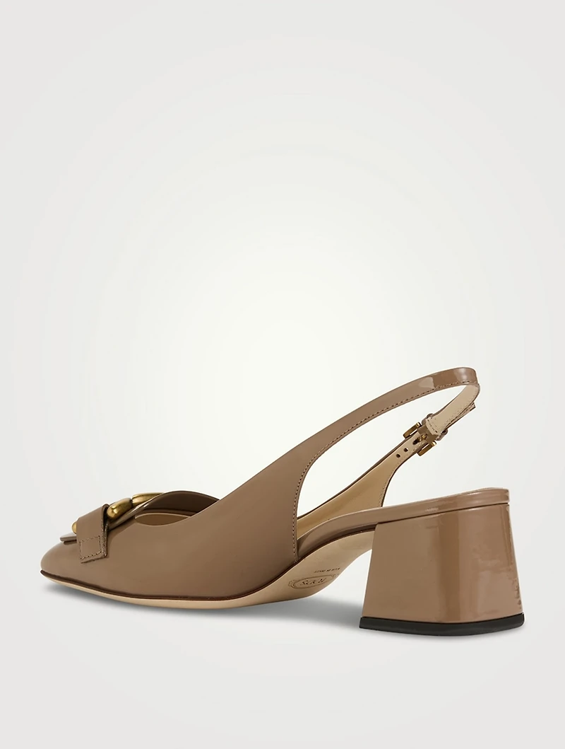 Kate Patent Leather Slingback Pumps